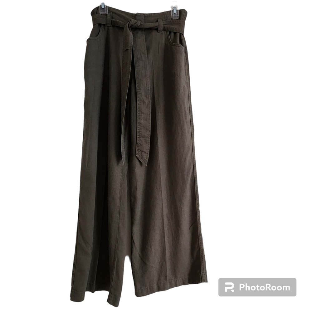 GAP Woman's Linen-Blend Wide Leg Pant Size 10